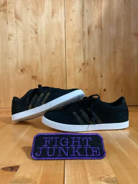 ADIDAS NEO COURTSET Women Size 8 Suede Shoes Sneakers Black BB9657