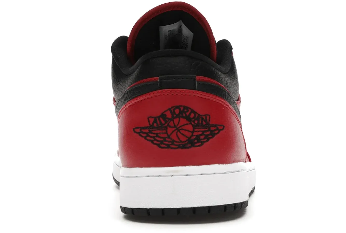 Air Jordan 1 Low Reverse Bred Pebbled Swoosh