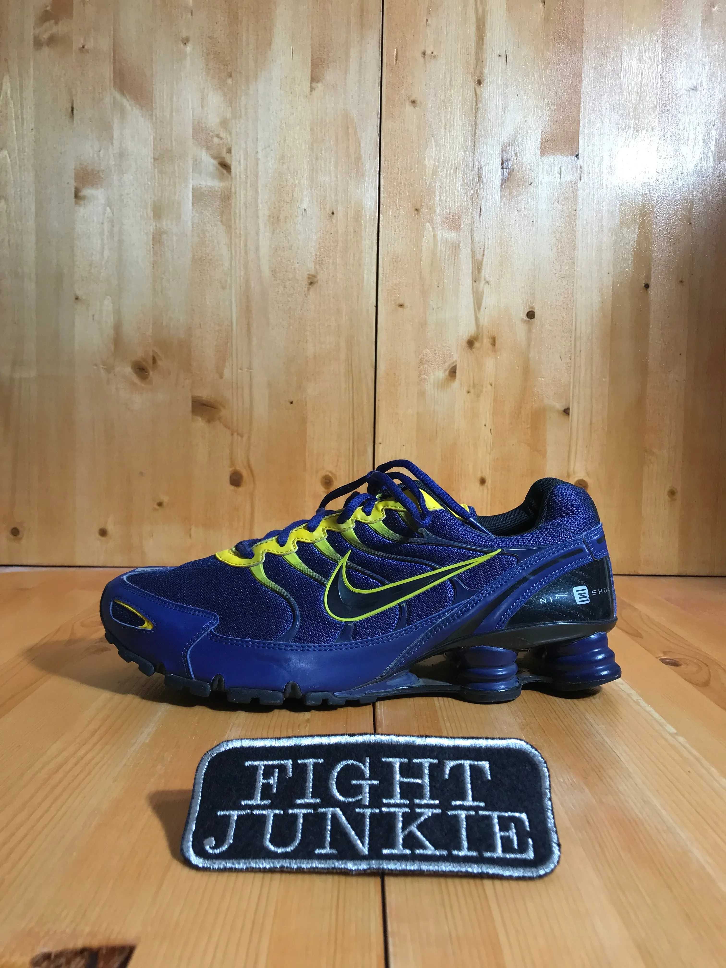 AMPUTEE NIKE SHOX TURBO 6 ID BLUE YELLOW Mens Size 11.5 Running Training Shoe Sneaker Left Only 326840-994