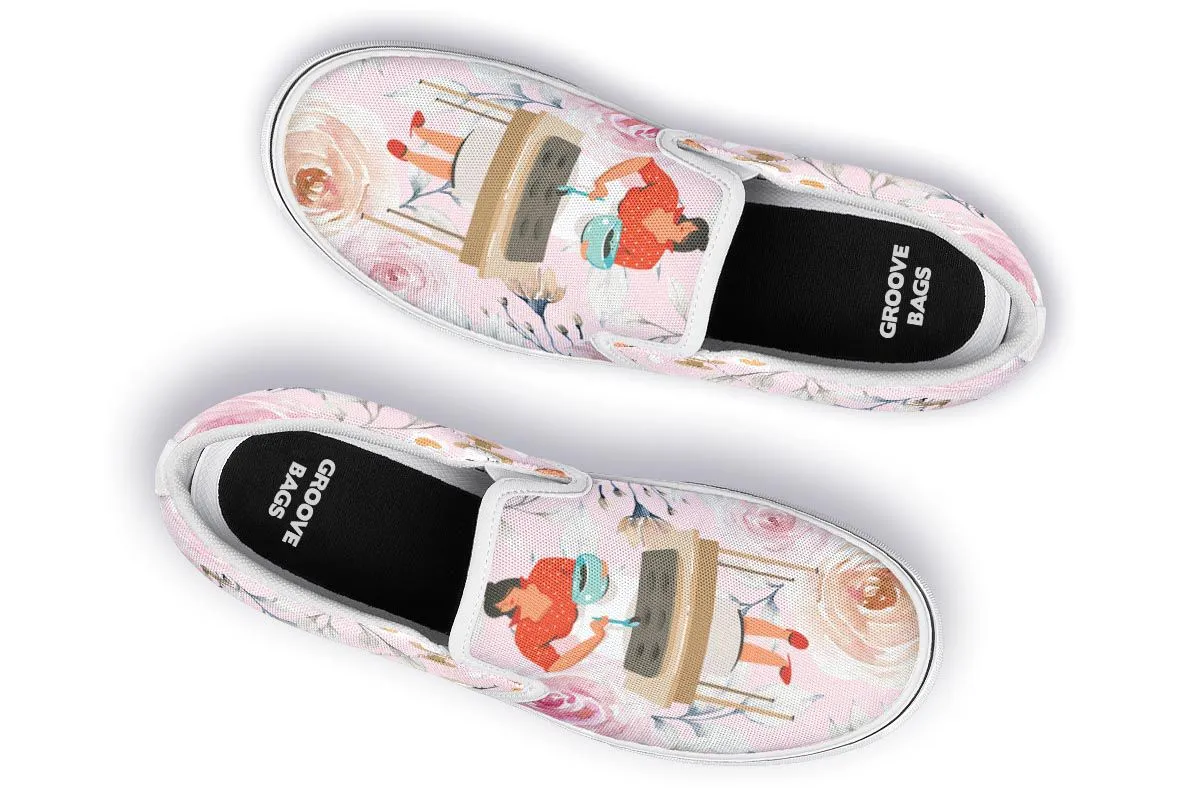 Baking Girl Boss Slip-On Shoes