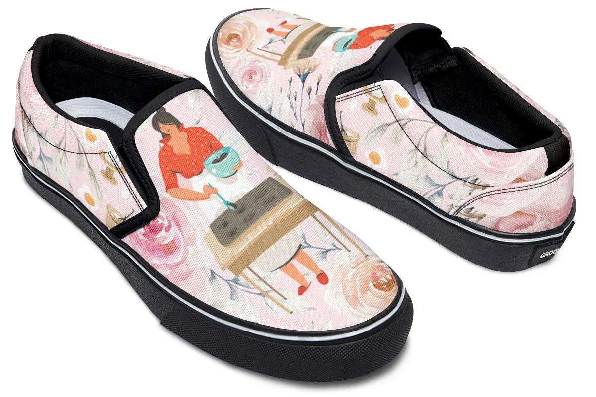 Baking Girl Boss Slip-On Shoes