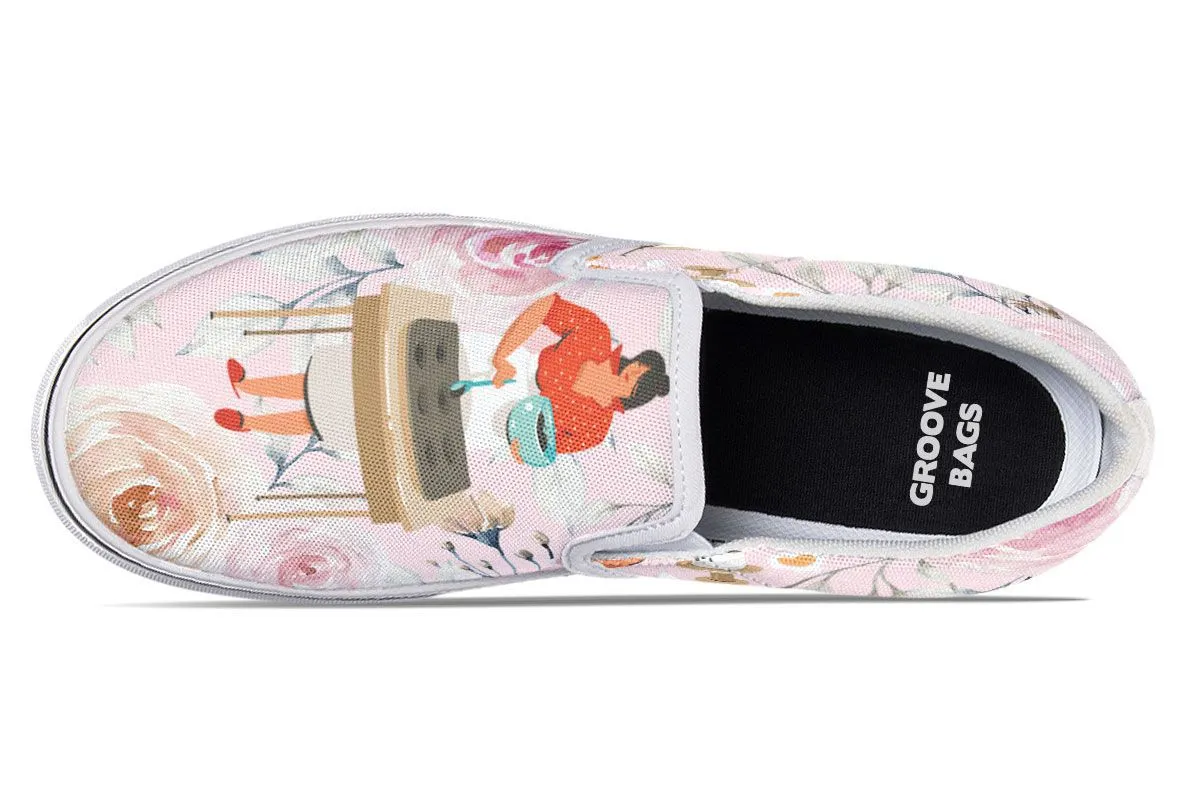 Baking Girl Boss Slip-On Shoes