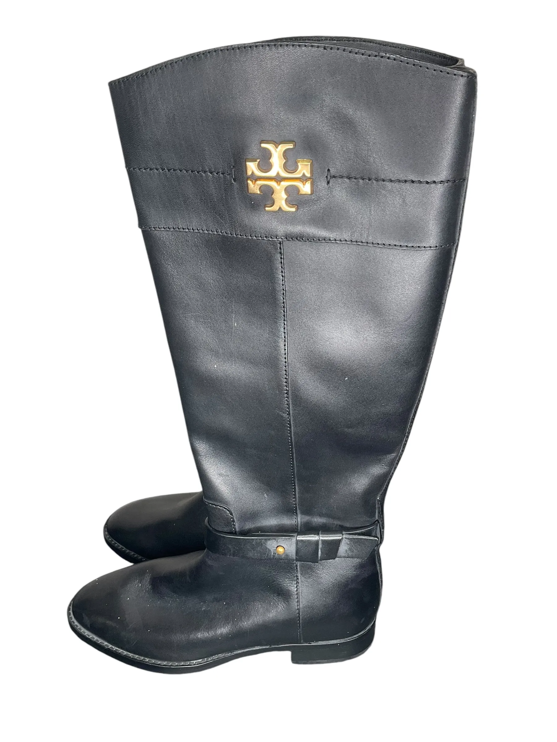 Boots Designer By Tory Burch In Black, Size: 8