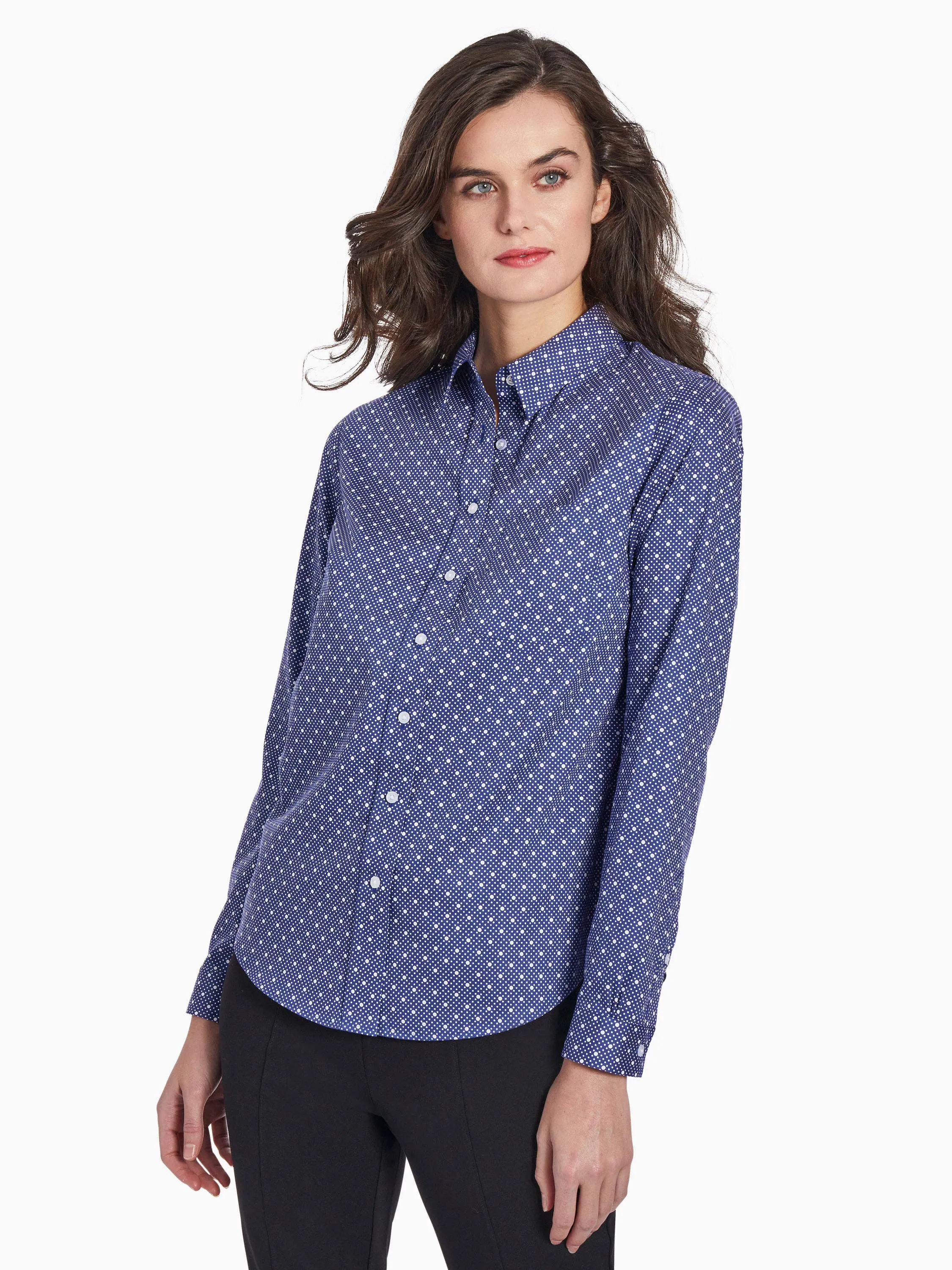 Dotted Easy Care Oxford Shirt