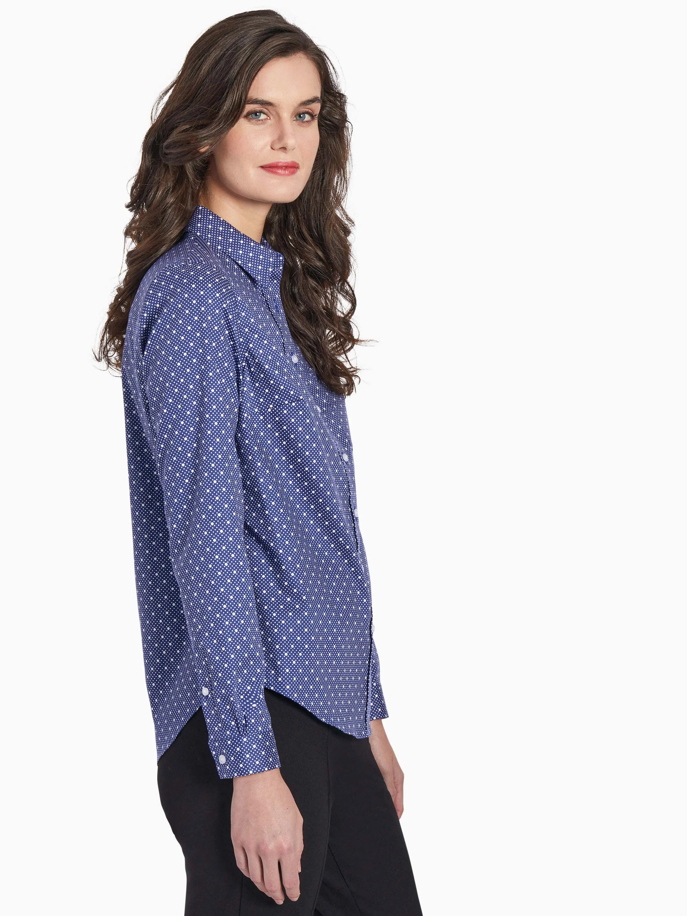 Dotted Easy Care Oxford Shirt