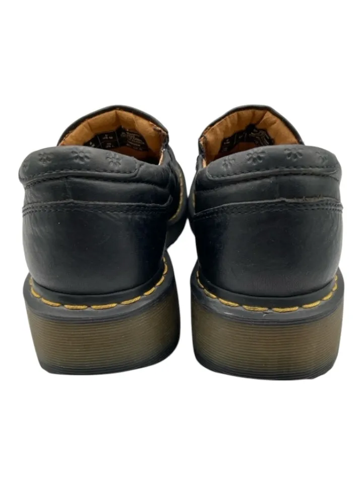Dr. Martens Shoe Size 10 Black Leather Solid Slip On Men's Shoes