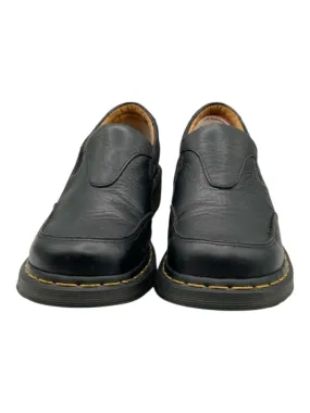 Dr. Martens Shoe Size 10 Black Leather Solid Slip On Men's Shoes