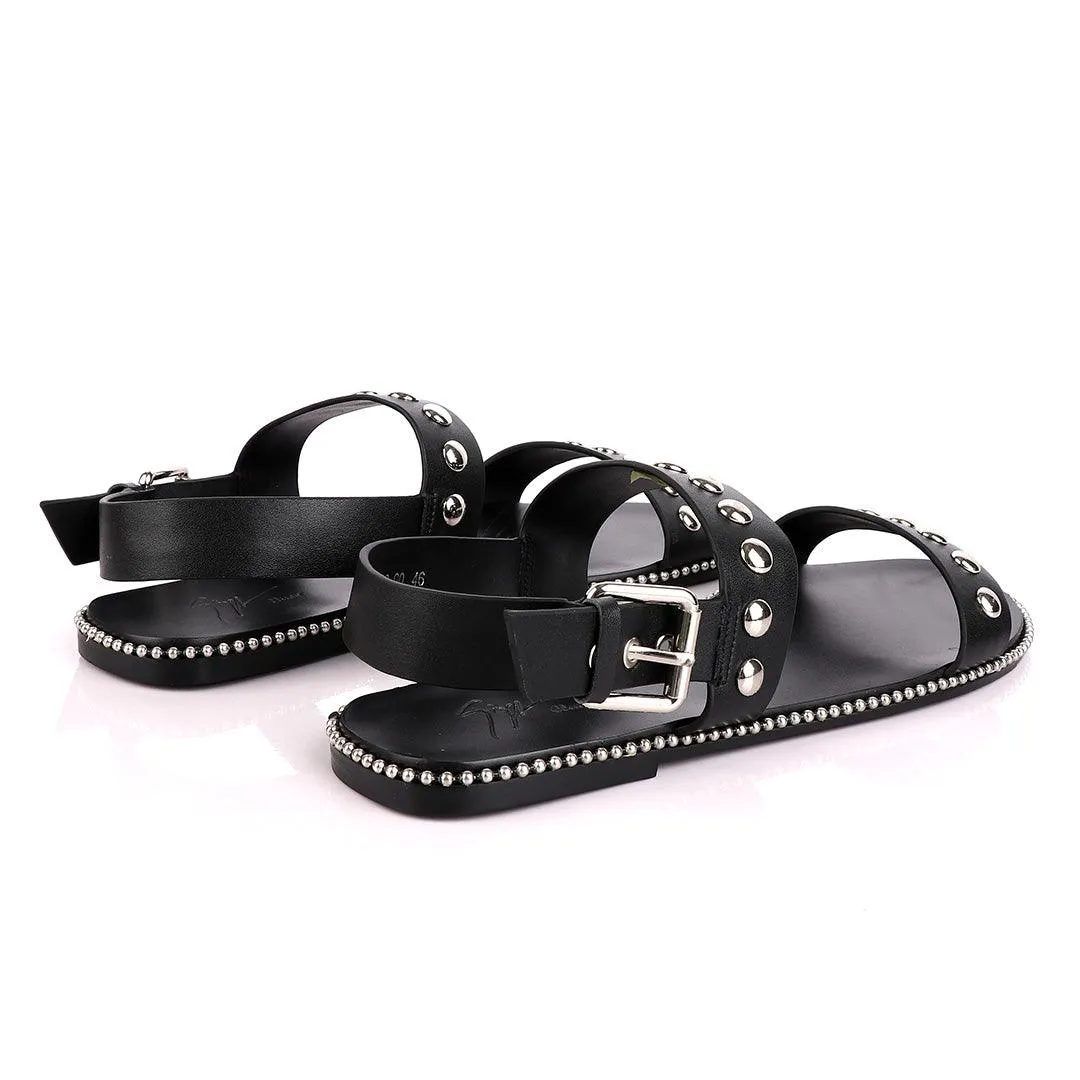 Giuseppe Zanotti Farrell Stud Slip On Sandals