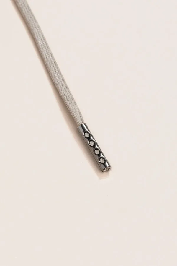 Graphite Grey | 4 mm Round Waxed Shoelaces