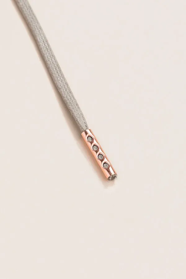 Graphite Grey | 4 mm Round Waxed Shoelaces