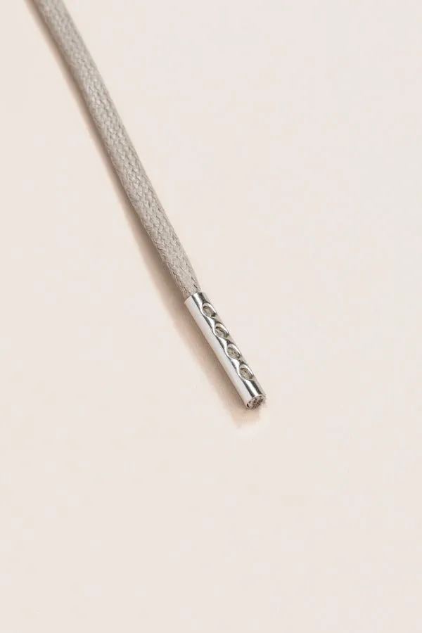 Graphite Grey | 4 mm Round Waxed Shoelaces
