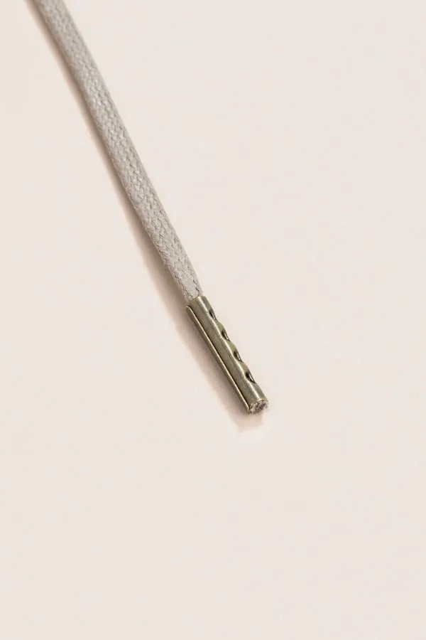 Graphite Grey | 4 mm Round Waxed Shoelaces