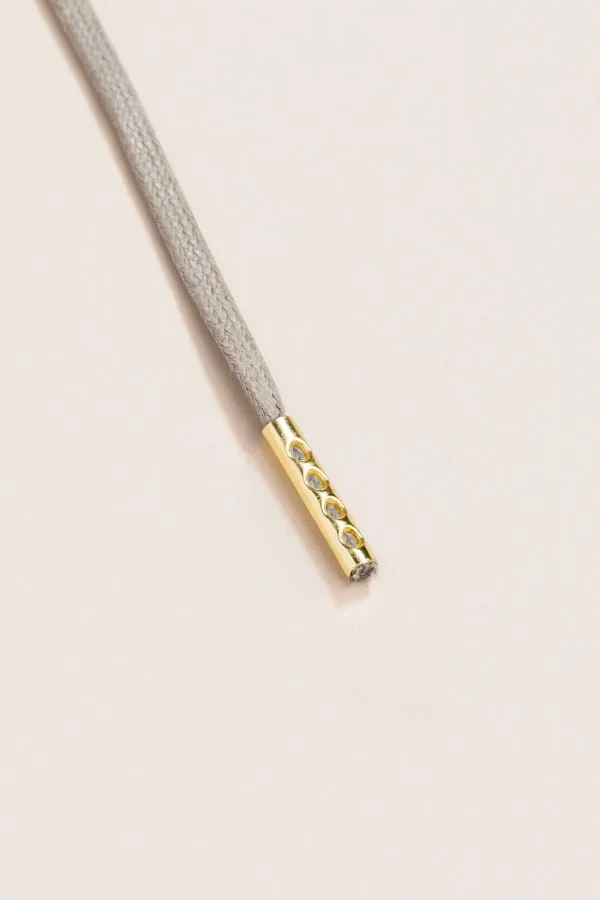 Graphite Grey | 4 mm Round Waxed Shoelaces