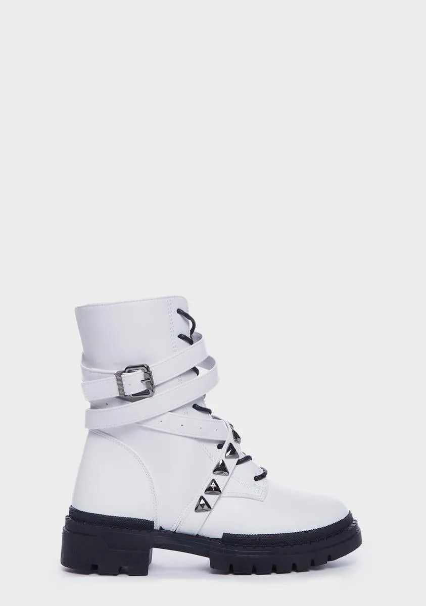 Icy Desert Bound Combat Boots