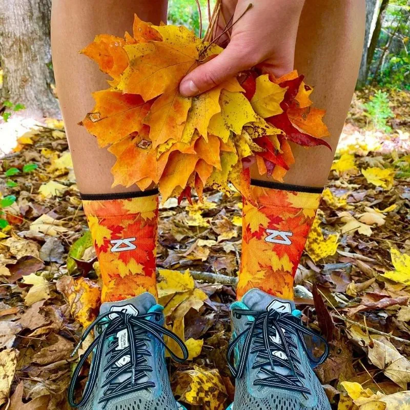 Maple Leaves Socks (Mini-Crew)