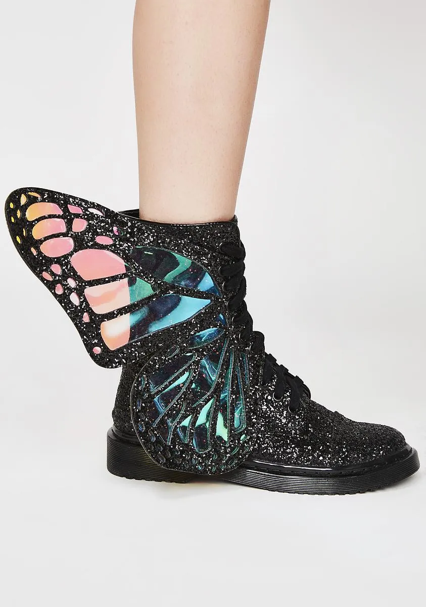 Metamorphic Glitter Boots