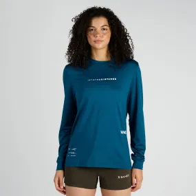 Micromesh™ "Into the Distance" Long Sleeve Tee - Unisex, Deep Teal