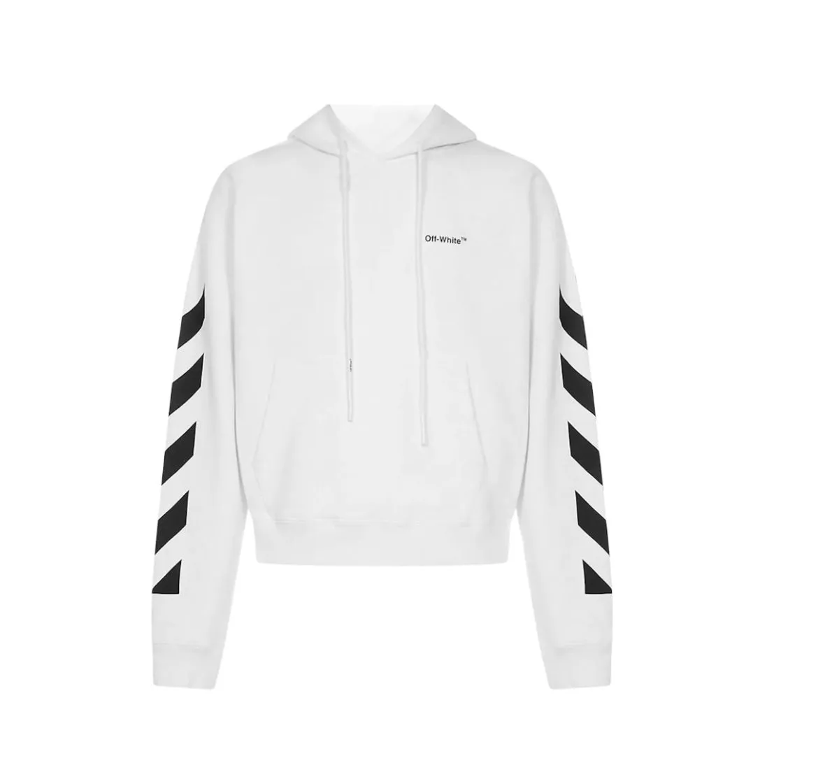 Off-White Diagonal Helvetica Oversized Hoodie White Black