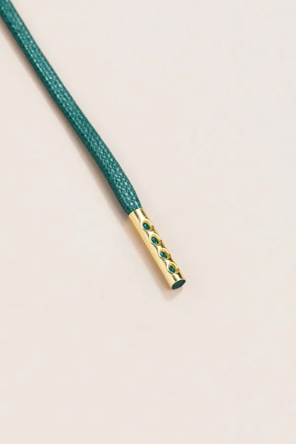 Pine Green | 4 mm Round Waxed Shoelaces