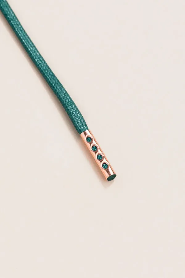 Pine Green | 4 mm Round Waxed Shoelaces