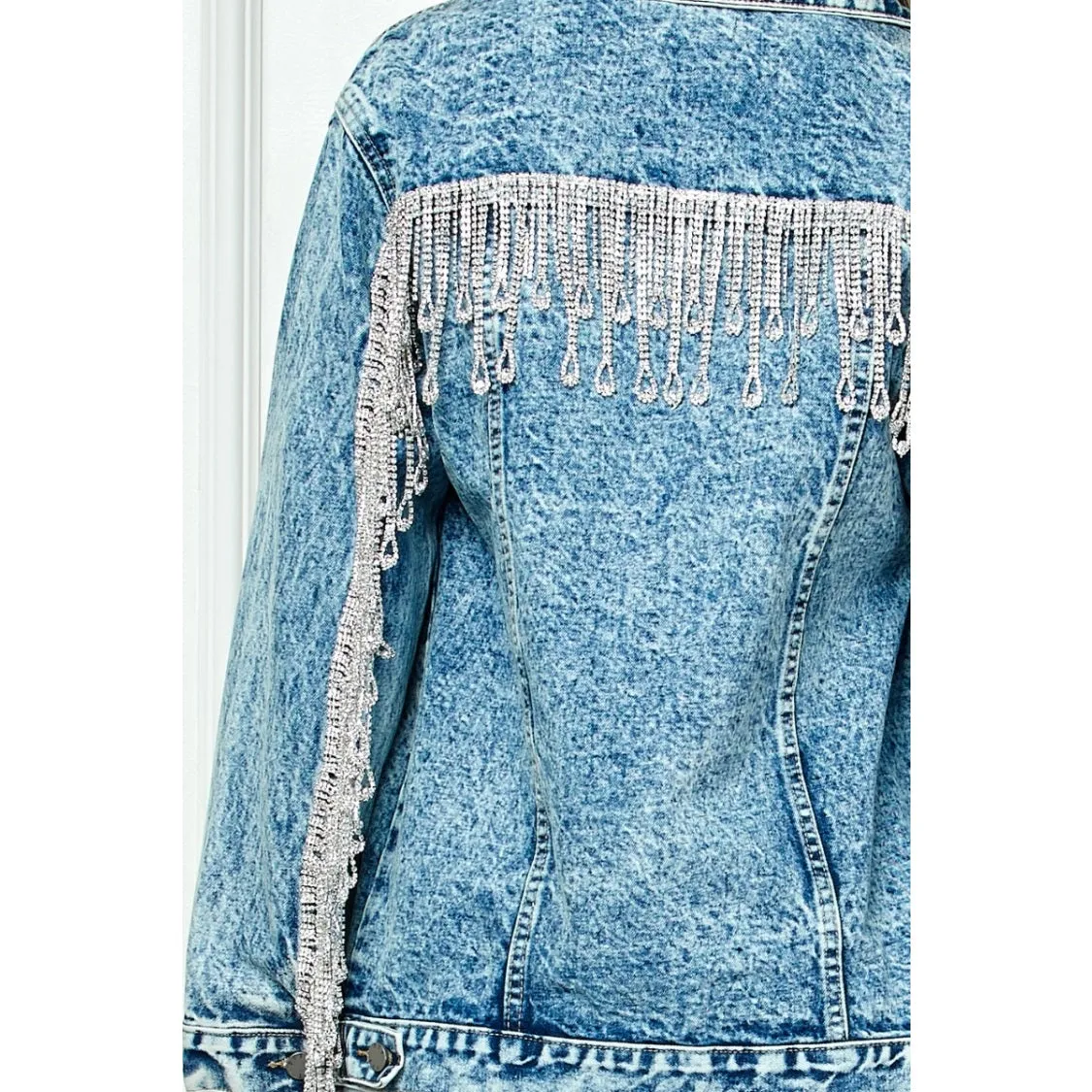 Rhinestone Denim Jacket