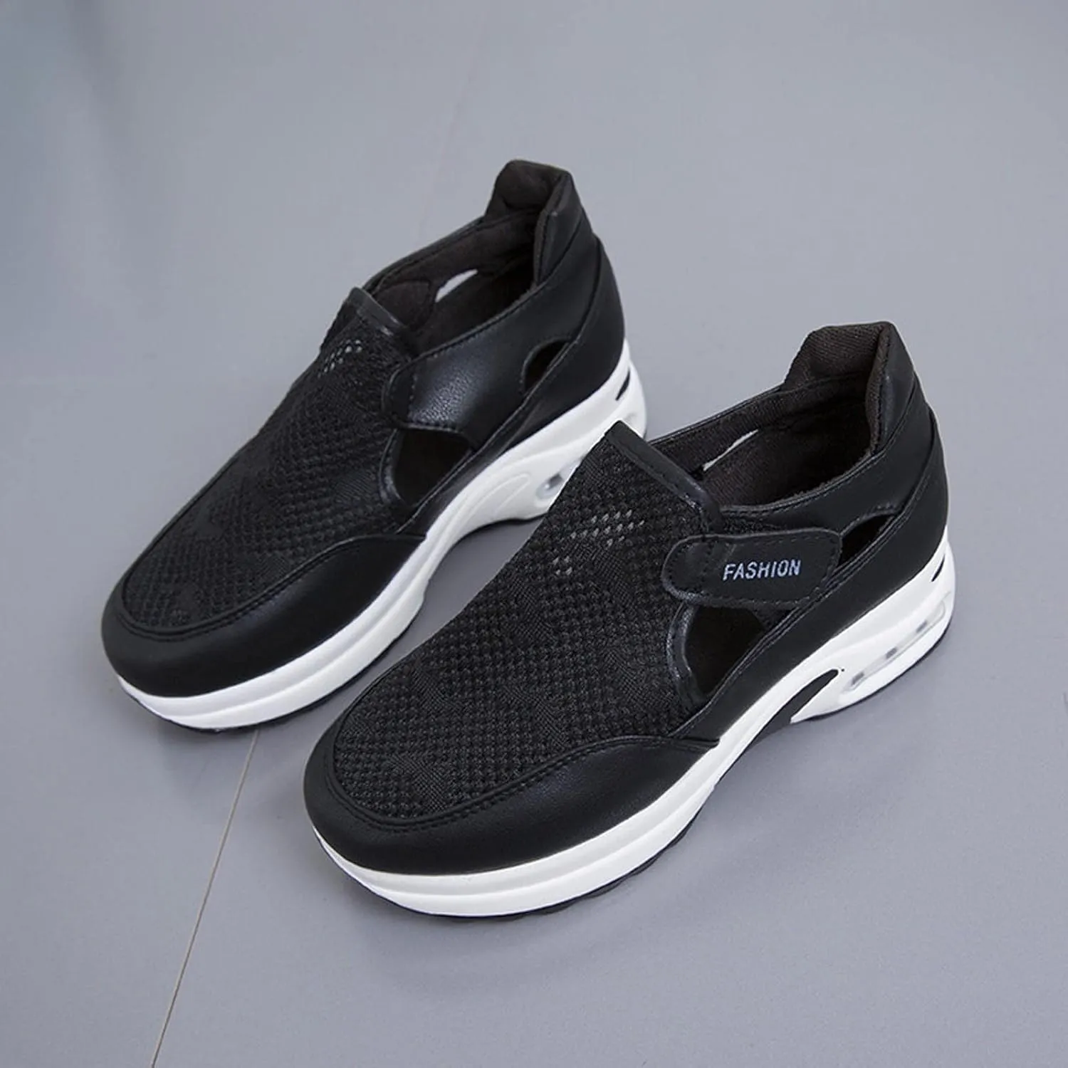 Running Shoes for Women Trendy Hollow Out Sneakers Slip on Canvas Shoe Fashion Casual Summer Comfy Walking Platform Loafers Footwear
