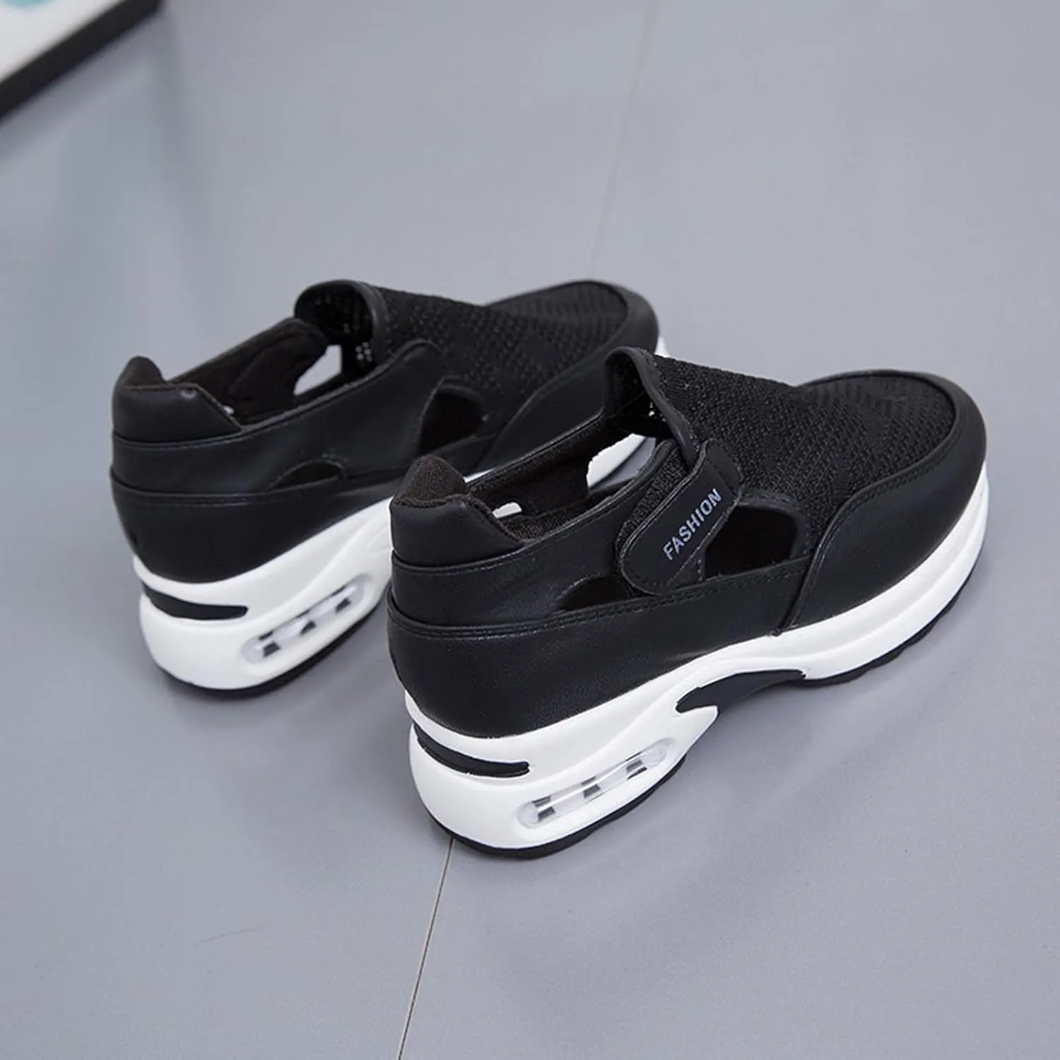 Running Shoes for Women Trendy Hollow Out Sneakers Slip on Canvas Shoe Fashion Casual Summer Comfy Walking Platform Loafers Footwear