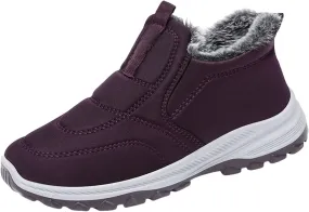 Snow Boots for Women Wide WidthPlush Lined Snow Boots Womens Fur Lined Ankle Boot Barefoot Shoes Grounded Footwear Hiking House Shoes for Women Mens Snow Booties