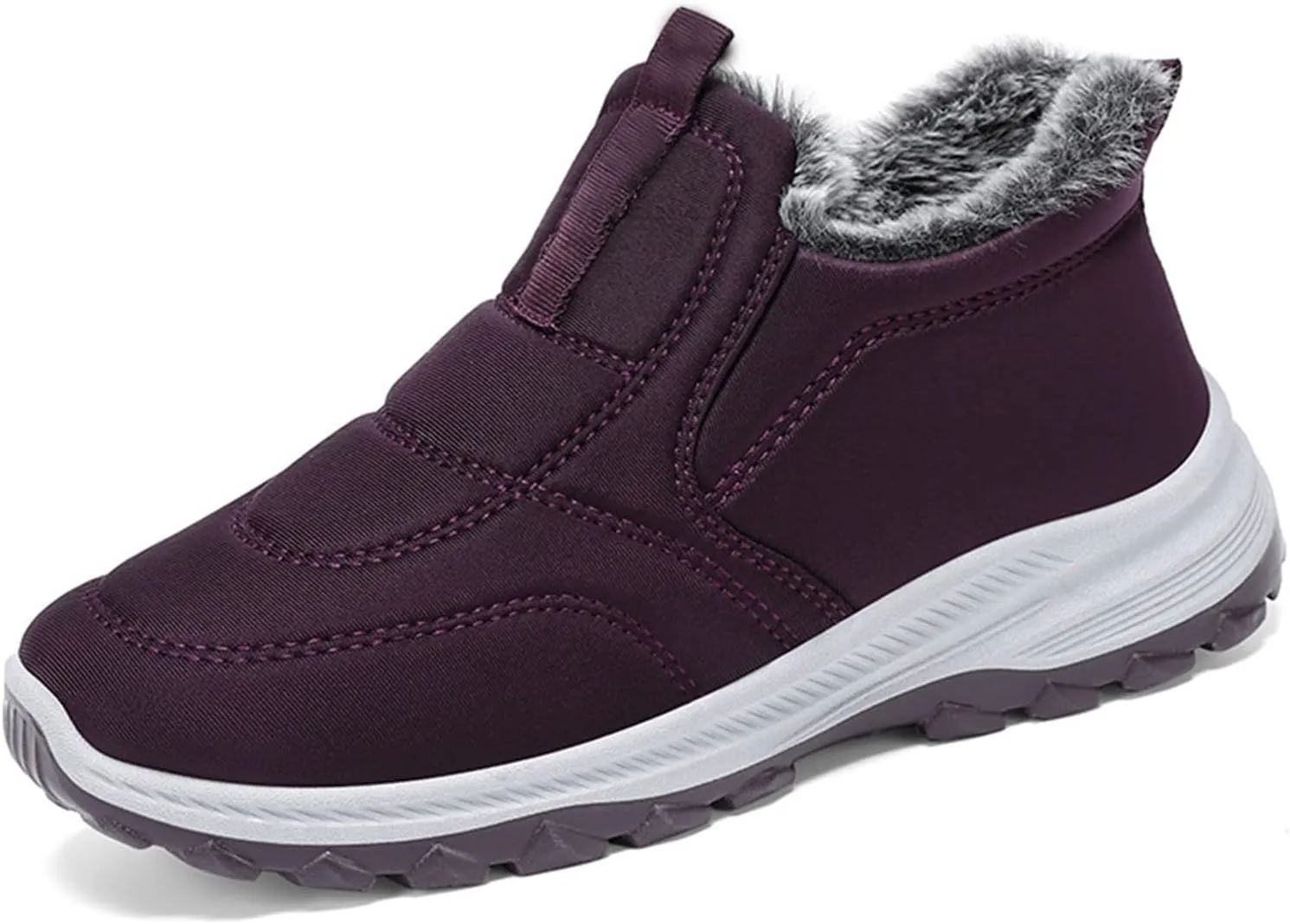 Snow Boots for Women Wide WidthPlush Lined Snow Boots Womens Fur Lined Ankle Boot Barefoot Shoes Grounded Footwear Hiking House Shoes for Women Mens Snow Booties