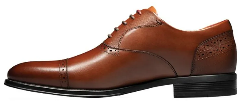 Stacy Adams Heath Cap Toe Oxford Cognac 25414