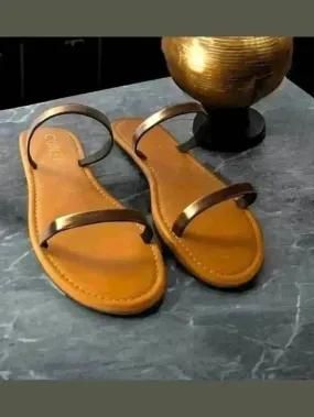 Two Strand Gun Metal Flats