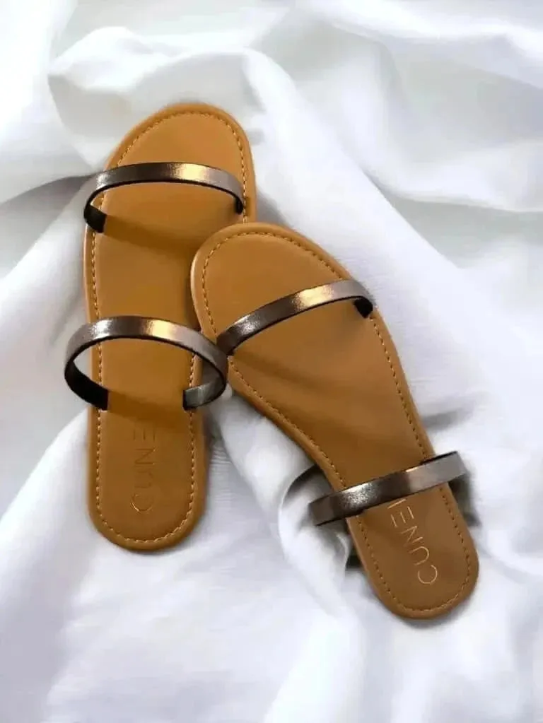 Two Strand Gun Metal Flats