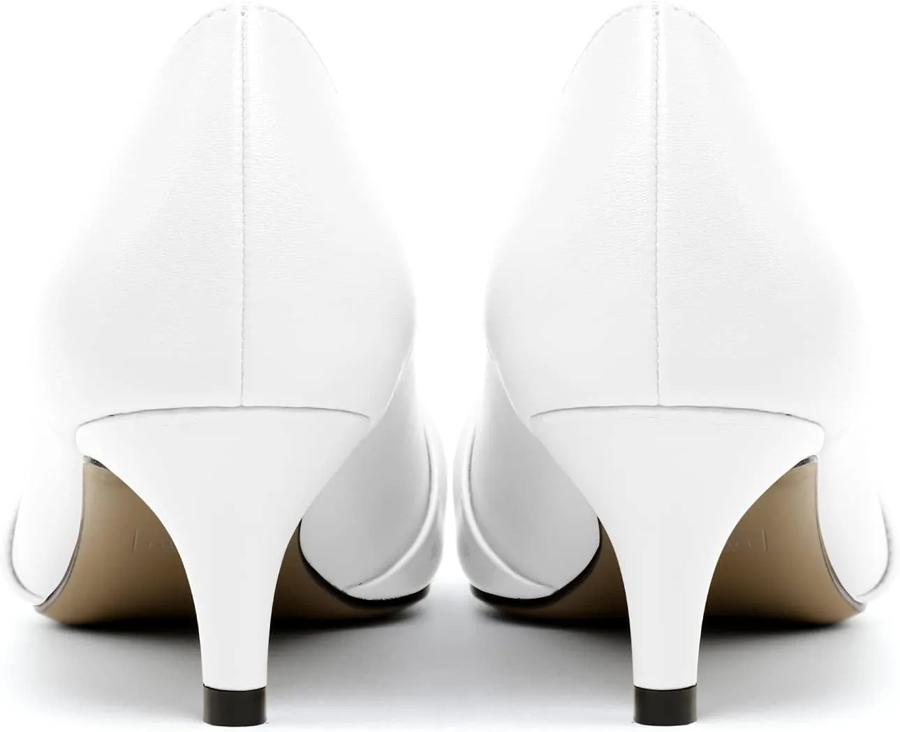Zamikoo Women's Low Kitten Heel Pumps Slip On Pointed Toe Shoes with Bow-Knot Dress Shoes for Women 2Inches Low Heel